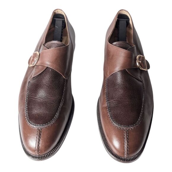 MAGNANNI Meris Brown Leather Monk Strap Loafer Size 11M main image 4